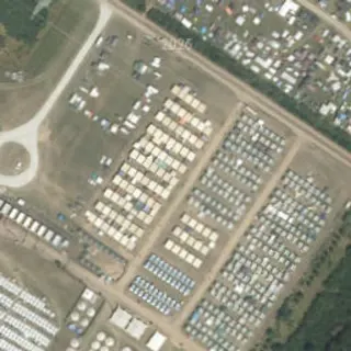 Aerial view of Nova Rock Camping