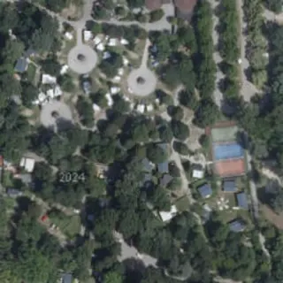 Vista aerea di Donaupark Camping Tulln