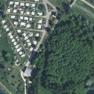Luftbild von Zeltplatz Ausee