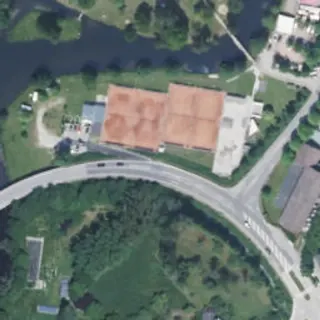 Luftbild von Campingplatz Haslach