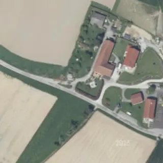 Vista aerea di Stellplatz Pension Weinbauer