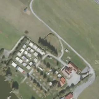 Vue aérienne de Camping am Badesee