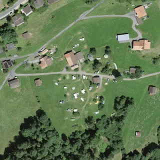 Luftbild von Camping Wang