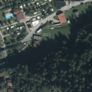 Luftbild von Camping Rossbach