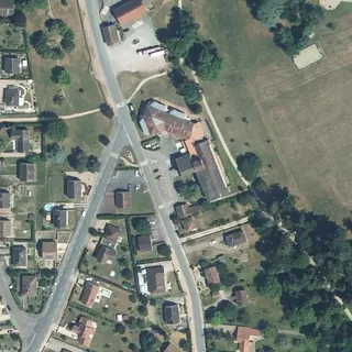 Flyfoto av Aire de services Camping-car Vallon-en-Sully