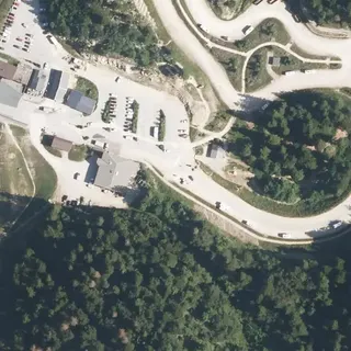 Flyfoto av Aire de services pour camping-cars de La Faucille