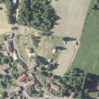 Aerial view of Camping Les Deux Frères