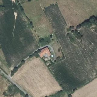 Vista aerea di chez Cin