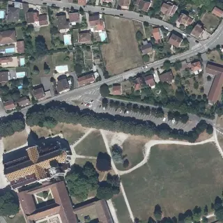 Vista aerea di Parcheggio