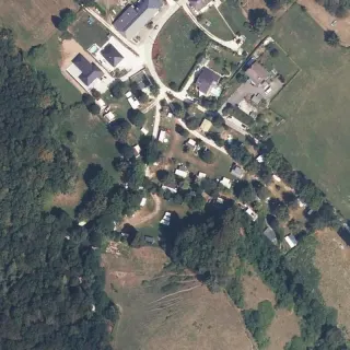 Aerial view of Sous la Colline