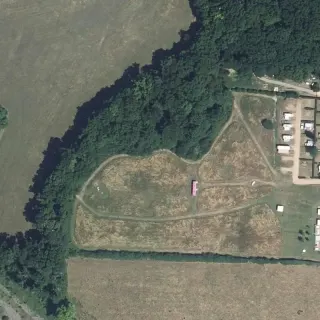Luftbild von La Roseraie