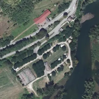 Luftbild von Camping municipal Les Seraines