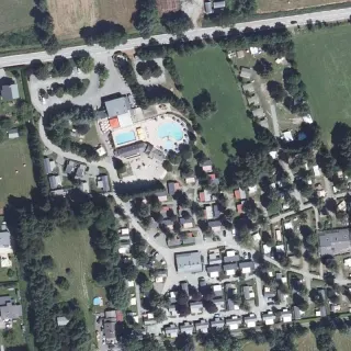 Aerial view of Camping Belledonne - RCN