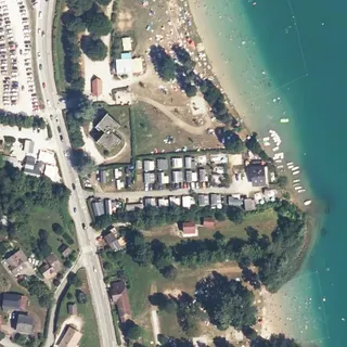 Vue aérienne de Camping Robert