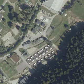 Aerial view of Le Parc Isertan