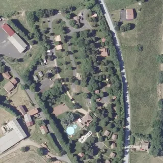 Aerial view of Camping le Saint-Eloy