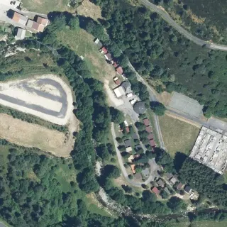 Luftbild von Camping du Cros-de-Géorand