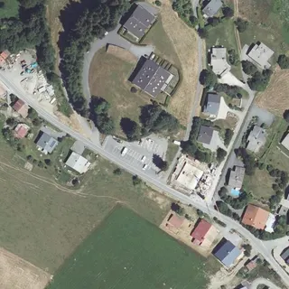 Luftbild von Combloux