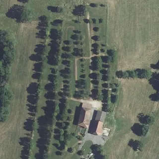 Aerial view of Camping des Ferrières
