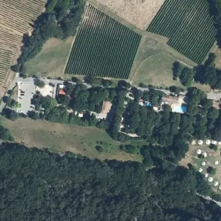 Vue aérienne de Camping le Pequelet