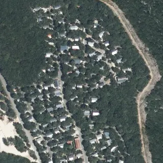 Vue aérienne de Camping municipal