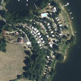Vue aérienne de Camping du Viaduc