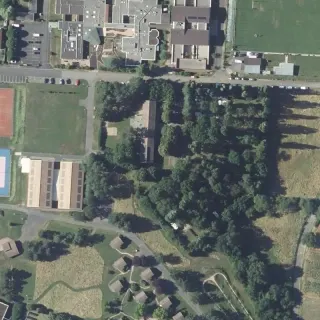 Aerial view of Le Colombier
