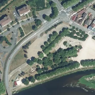 Flyfoto av Tømmestasjon