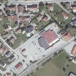 Flyfoto av Tømmestasjon