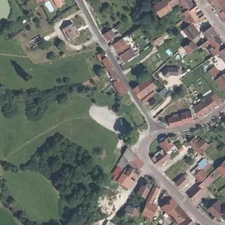 Aerial view of Service station