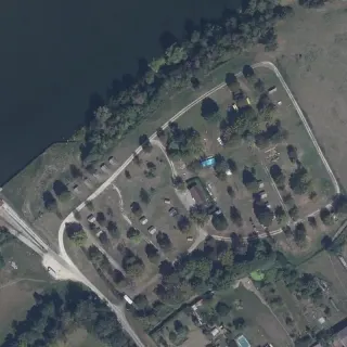Luftbild von Le-Barrage Camping