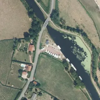 Aerial view of Halte Nautique de Melay