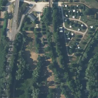 Luftbild von Camping de l'Armançon