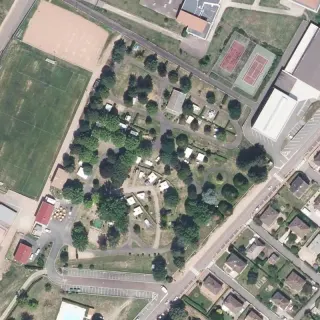 Luftbild von Camping Les Bruyères