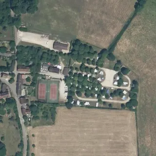 Luftbild von Camping Merry-Sur-Yonne