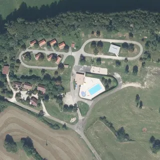 Vue aérienne de Camping du Bois Joli