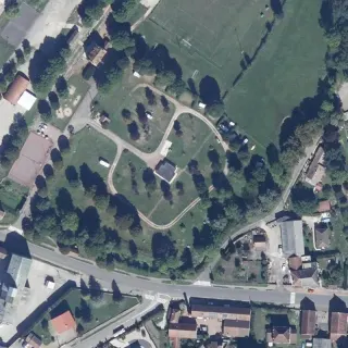 Luftbild von Camping des Isles