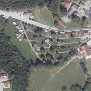 Vue aérienne de Camping Bleuvert