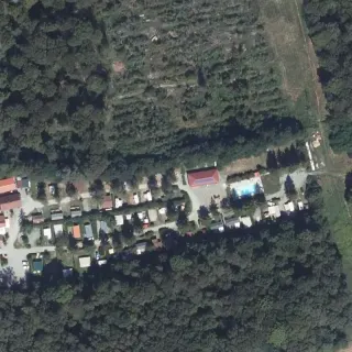 Vue aérienne de Aire de service