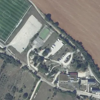 Aerial view of Aire de camping-car Savigny-le-Sec