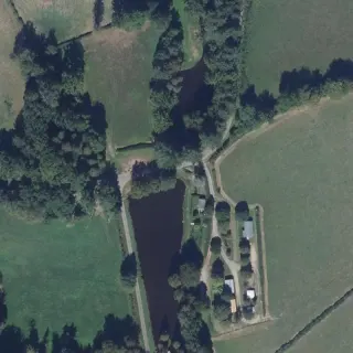 Luftbild von Camping Bridier