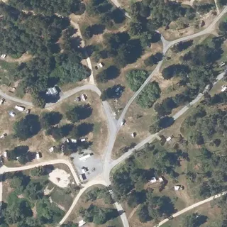 Flygbild över Camping municipal Le Pont de l'Étang