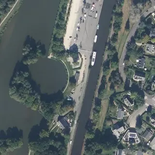 Flygbild över Tömningsstation