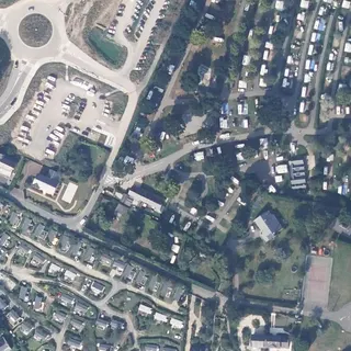 Flygbild över Camping Municipal Point du Grouin