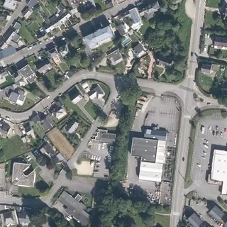 Flyfoto av Tømmestasjon