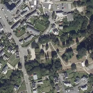 Flyfoto av Tømmestasjon