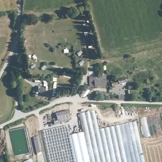 Vue aérienne de Camping à la ferme de Ker Rolland