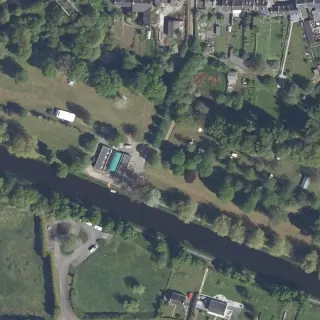 Vue aérienne de Camping de Gouarec