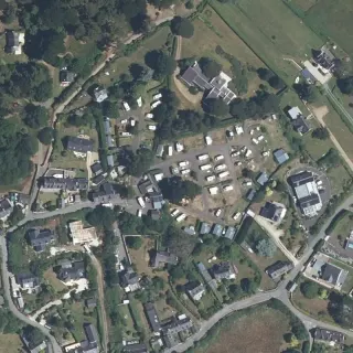 Luftbild von Camping Panorama du Rohou