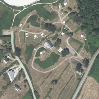 Vue aérienne de GCU Landrellec